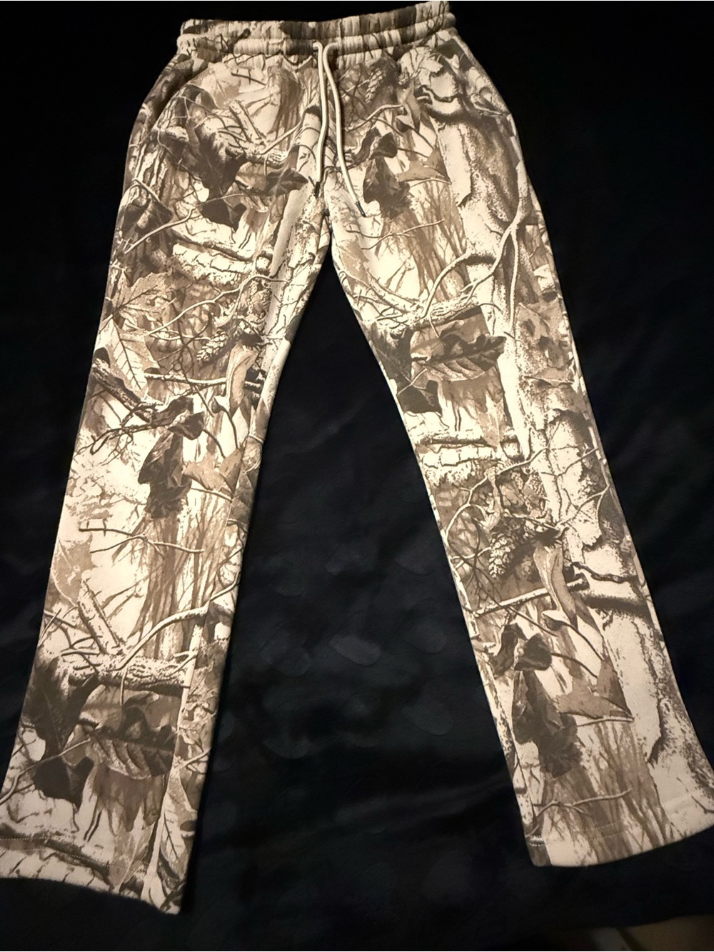 REBEL VENGEANCE Brown & Beige Camo Drawstring Joggers